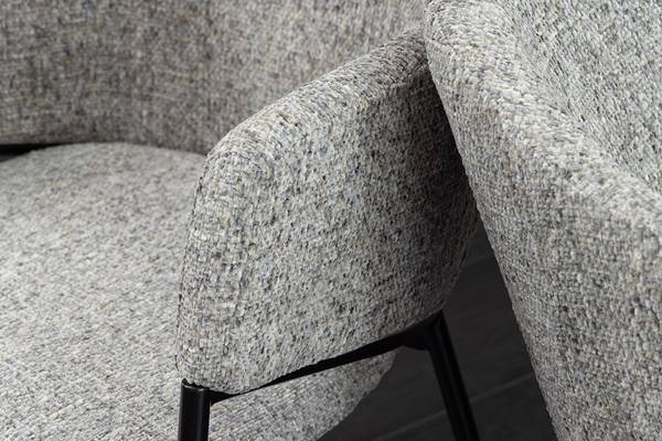 Stuhl NOBLESSE Grau - Chenille - Polyester - 54 x 77 x 62 cm