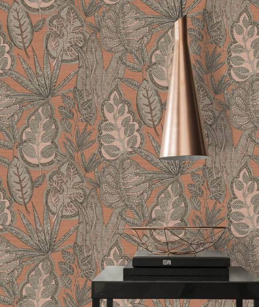 Vliestapete 393462-GU Pink - Kunststoff - 53 x 1 x 1005 cm