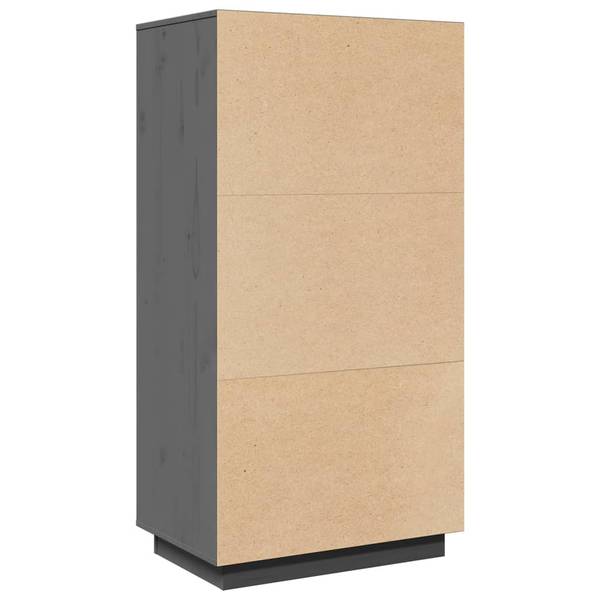 Highboard DE4735 Grau - Massivholz - 60 x 117 x 40 cm