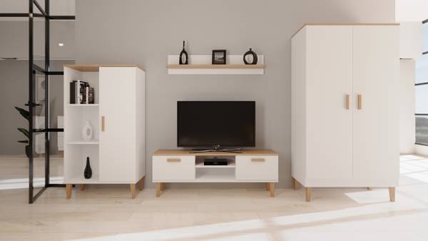 TV-Schrank Denver Weiß