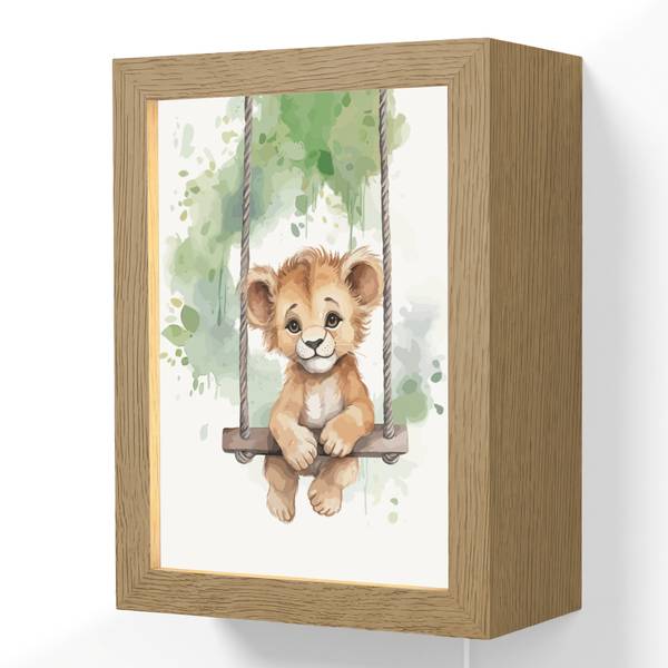 WANDLEUCHTE Löwe 15 x 20 cm