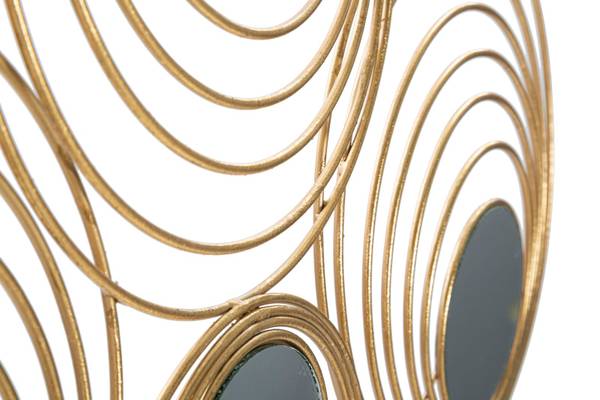 Wanddekoration Rays Gold - Metall - 3 x 45 x 90 cm