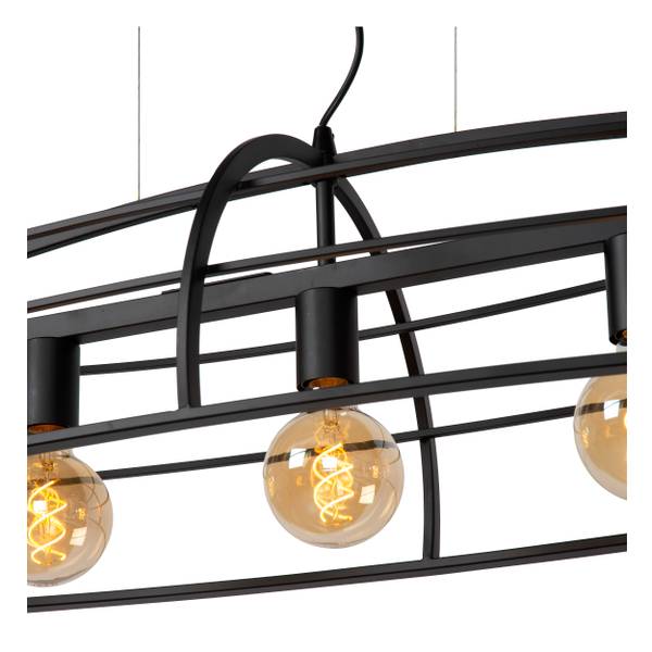 Pendelleuchten DIKRA Schwarz - Stahl - 41 x 176 x 125 cm
