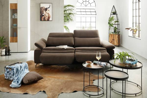 Regal ALFONS Beige - Schwarz - Metall - Holz teilmassiv - 56 x 187 x 37 cm