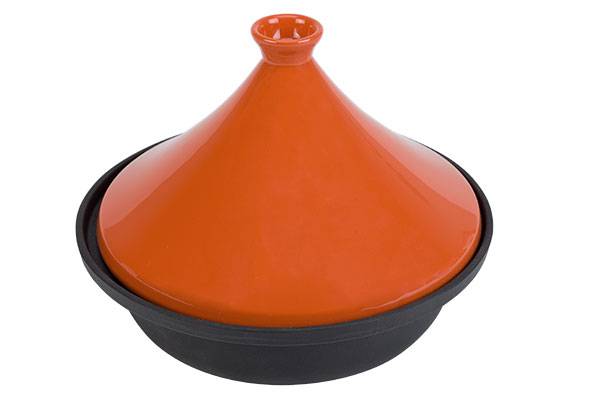 Tajine 52636 Orange - Naturfaser - 32 x 27 x 30 cm