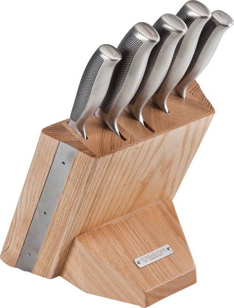 Messerblock mit Messern Riyouri 6-teilig Braun