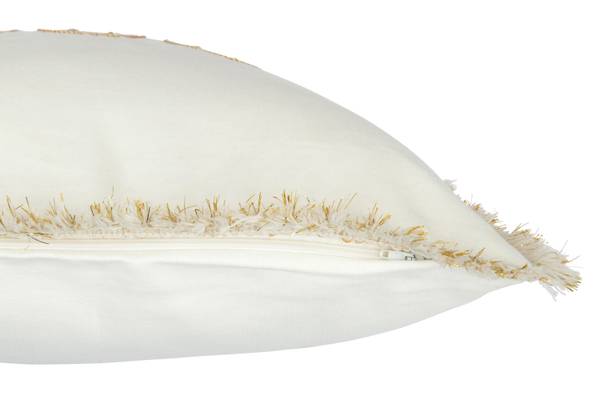 Kissen SHGO Weiß - Baumwollstoff - Leinen - Polyester - 45 x 4 x 45 cm