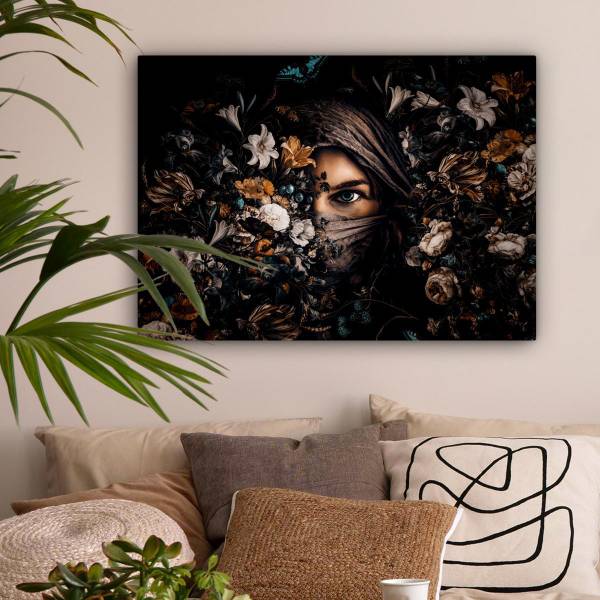 TABLEAU SUR TOILE Femme 80 x 60 cm