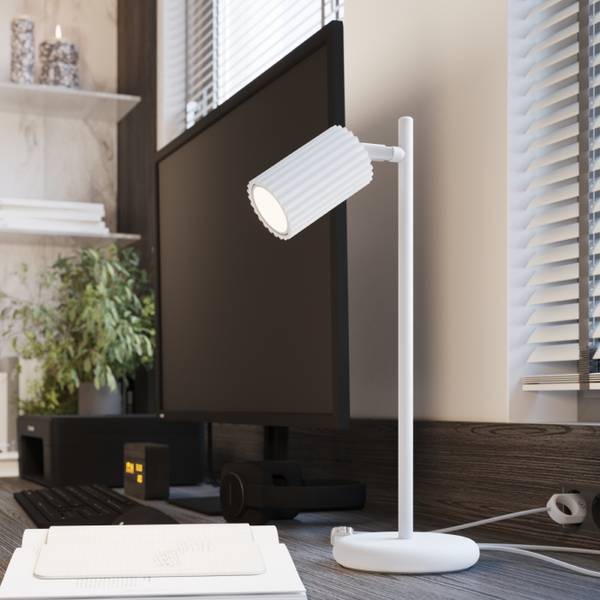 Schreibtischlampe Karbon LED 4000K Weiß