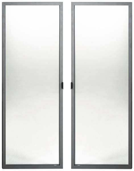 Türenset MASSICCIO Grau - Glas - Metall - 74 x 1 x 101 cm