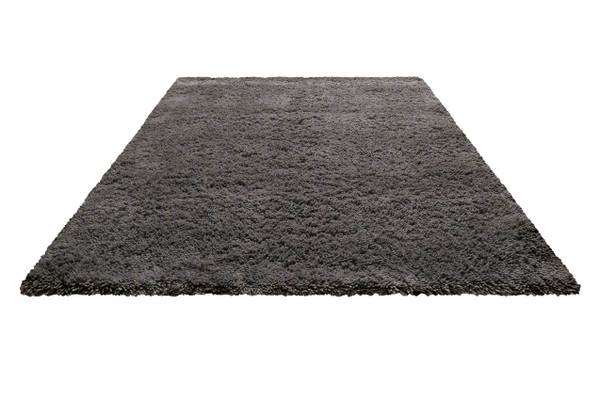 Hochflorteppich Rossi Grau - 70 x 140 cm