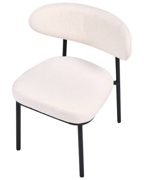 Chaise de salle à manger WINTON Noir - Marron - Blanc - Fibres naturelles - 61 x 78 x 54 cm