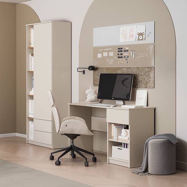 Jugendzimmer-Set FIER-129-7 2er-Set Beige - Holzwerkstoff - 193 x 205 x 50 cm