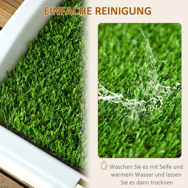 Hundetoilette D07-045V01LB Grün - Kunststoff - 49 x 6 x 63 cm