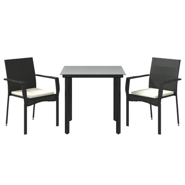 Salle à manger 3029234-1 (lot de 3) Noir - Blanc
