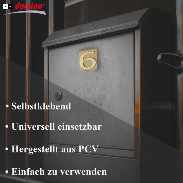 Hausnummer ZNAL Gold - Kunststoff - 40 x 47 x 1 cm