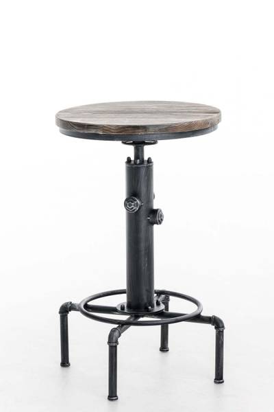 Bartafel Lumos zilver - plaatmateriaal op houtbasis - 39 x 79 x 39 cm