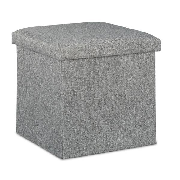 Sitzhocker mit Stauraum Grau