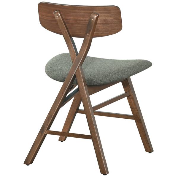 Houten stoel LOOMENS groen