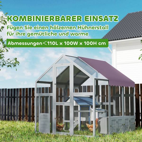 Freilaufgehege D51-460V00VT 465 x 463 x 427 cm