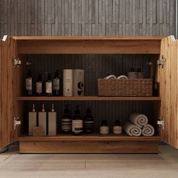 Badkamermeubelset Lotta 59553 wit - plaatmateriaal op houtbasis - 80 x 63 x 32 cm