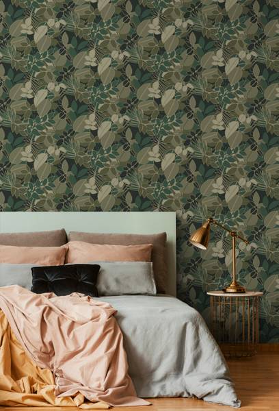 Tapete 139851 Grün - Fleece - 50 x 900 x 50 cm