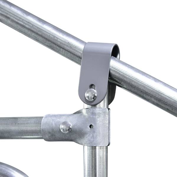 Geflügelgehege BB7113 Silber - Metall - 33 x 16 x 198 cm