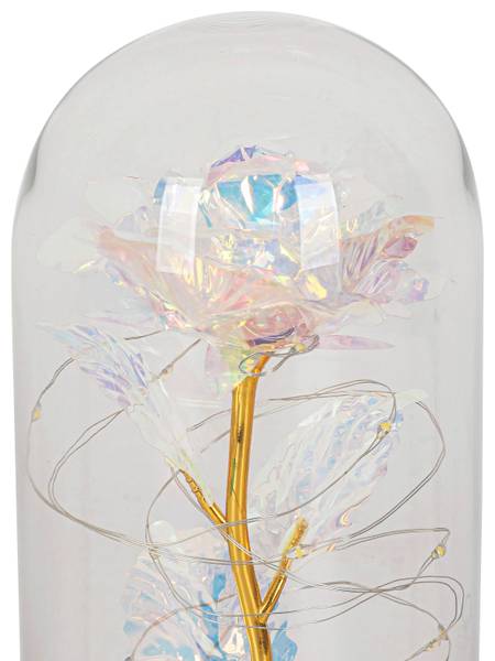 LED-Dekoleuchte FLOWI Schwarz - Kunststoff - 11 x 21 x 11 cm
