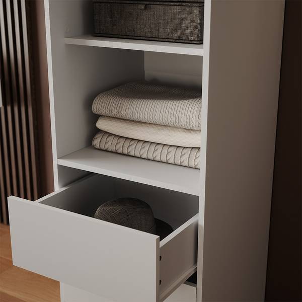 Kleiderschrank Elmo 60710 Reinweiß - 50 x 50 cm