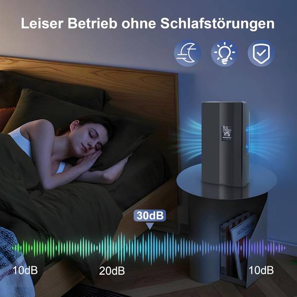 Luchtontvochtiger LeDry zwart