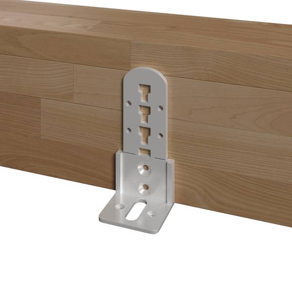 Bett WILMA Braun - Holz teilmassiv - 199 x 1 x 180 cm