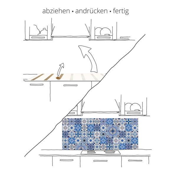 Alu Rückwand - Kräuter Gewürze Schiefer Breite: 100 cm