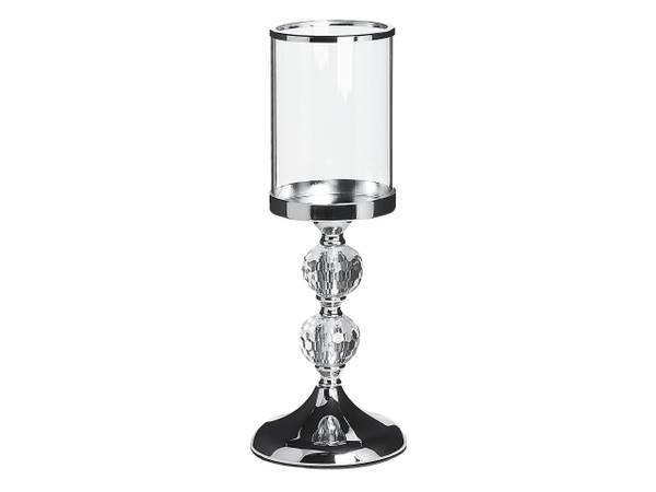 Kerzenständer COTUI Silber - Glas - 13 x 36 x 13 cm