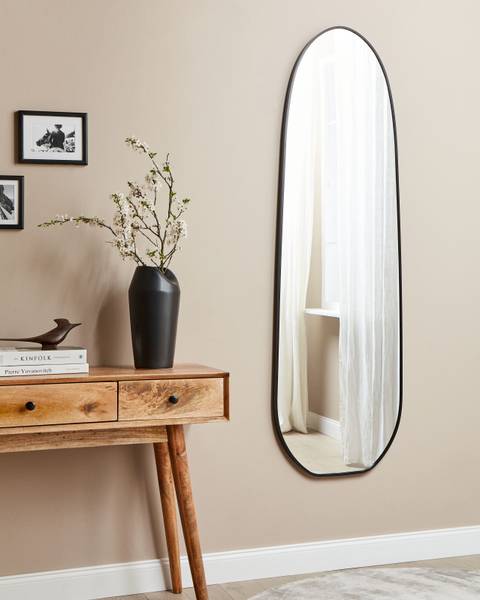 Wandspiegel DARNETS Schwarz - Metall - 45 x 160 x 3 cm