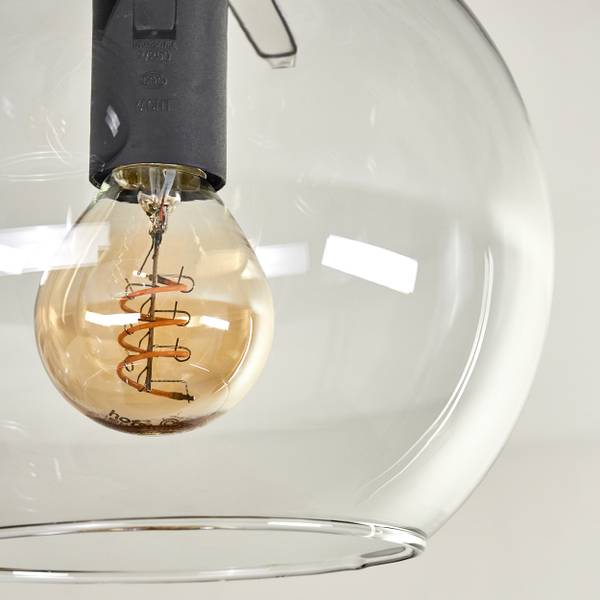 Deckenleuchte Cesaro Aluminium - Klarglas - 26 x 59 x 26 cm