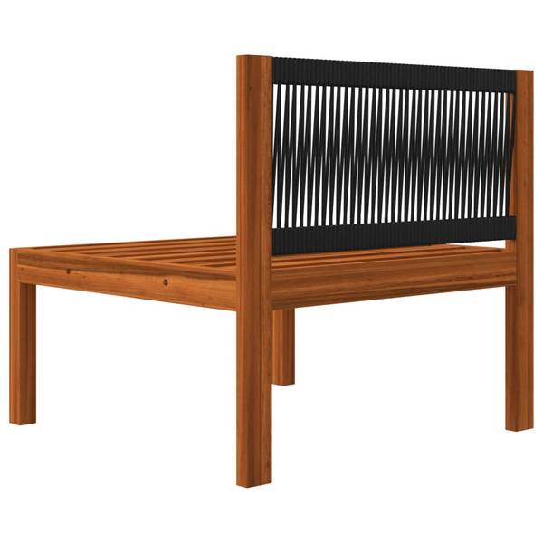 Gartensofa 3057883 3-teilig Weiß - Polyester - Akazie - 65 x 60 x 65 cm