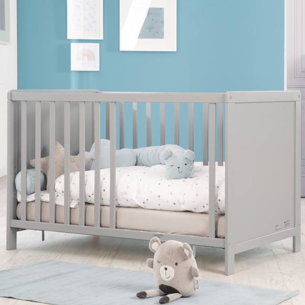 Babyzimmer Set Hamburg 2-teilig Grau - Polyester PVC