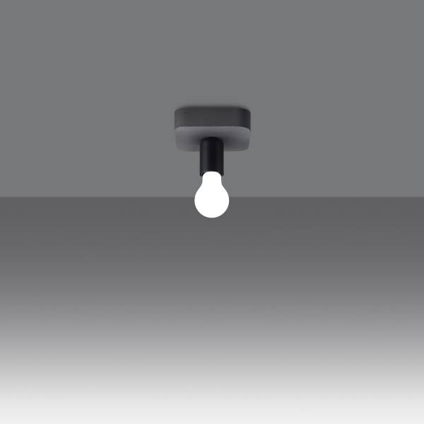 Deckenlampen Tavo Grau - Beton - 14 x 10 x 14 cm