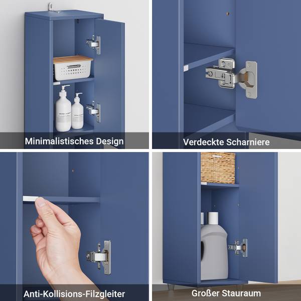 Badkamerkast BZR34-II-B blauw