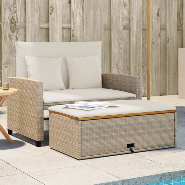 Tuinbank 3033171-2 set van 2 beige - crèmekleurig