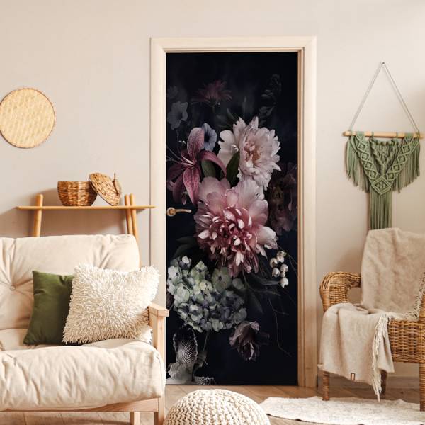 FOTOTAPETE TÜR Blumen 75 x 205 cm
