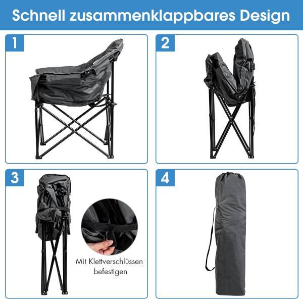 Klappbarer Campingtisch OP70502GR Grau