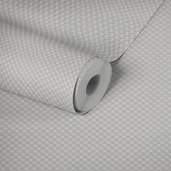Meistervlies Vliestapete Uni einfarbig Grau - Weiß - Fleece - 2500 x 106 x 1 cm