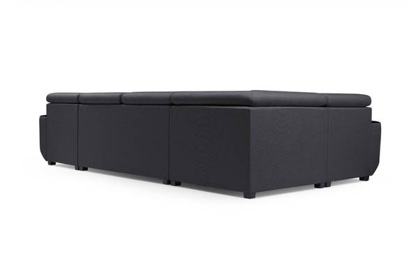 Wohnlandschaft DUSTIN Glas Grau