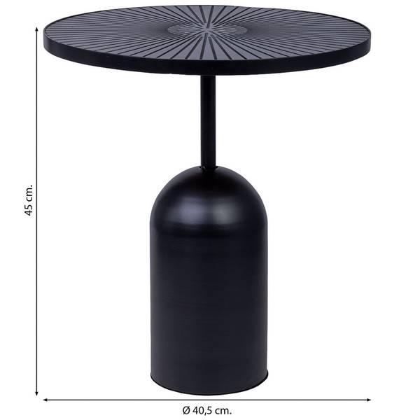 Beistelltisch  Diana Schwarz - Metall - 41 x 45 x 41 cm