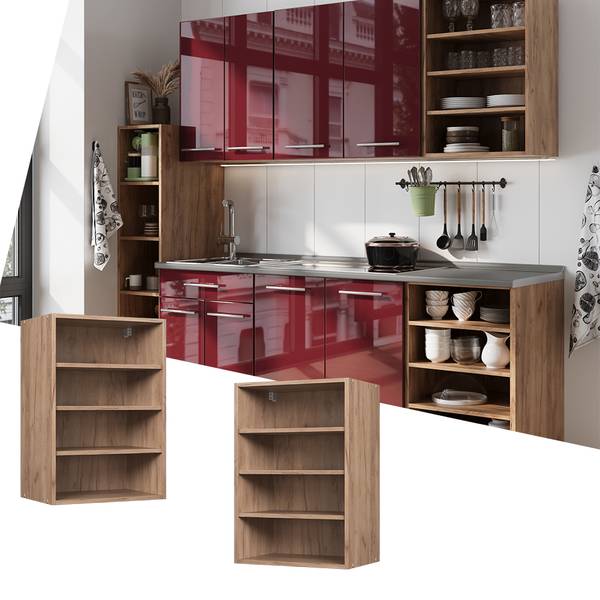 Hängeschrank Fame-Line 62731 Braun - Holzwerkstoff - 50 x 72 x 33 cm