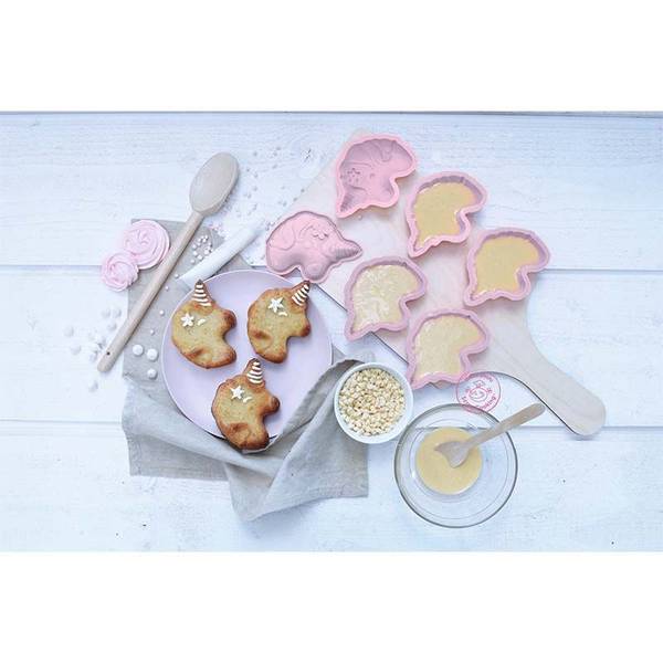 6 Silikonformen für Einhörner Silikon - 12 x 5 x 21 cm