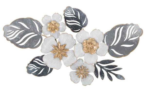 Wanddekoration Flot B Metall - 5 x 39 x 66 cm