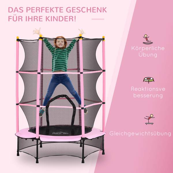 Kindertrampolin 342-008V02PK Hellrosa