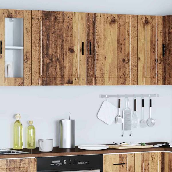 Küchen-Hängeschränke 2er Set XT4605 Braun - Holzwerkstoff - 31 x 60 x 50 cm